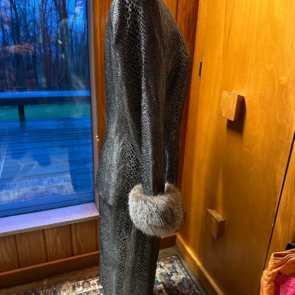 SOLINI New York Elegant Cache Evening Suit Snakeskin Black Metallic Silver 4 - Picture 11 of 16